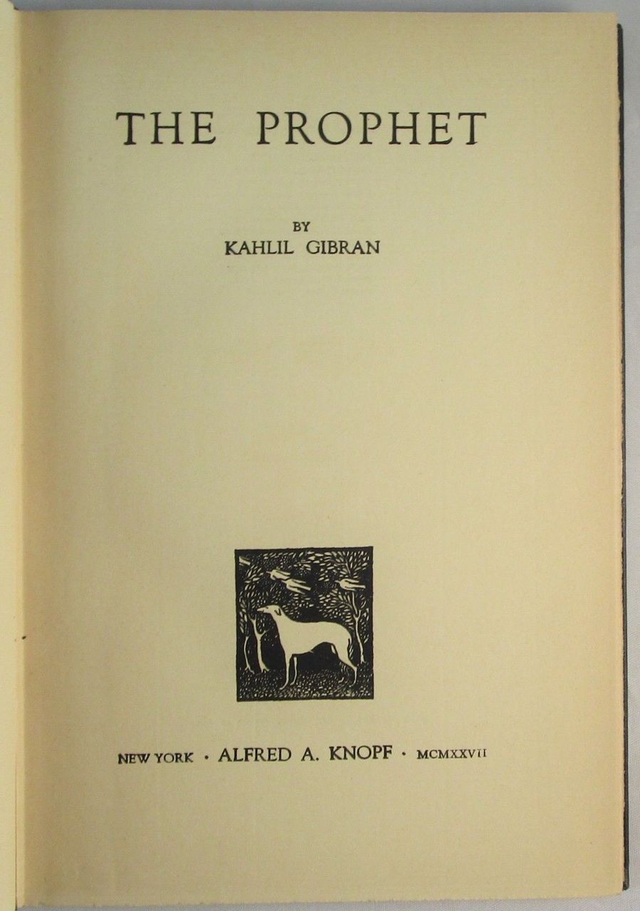 Kahlil Gibran S The Prophet Panoply Books