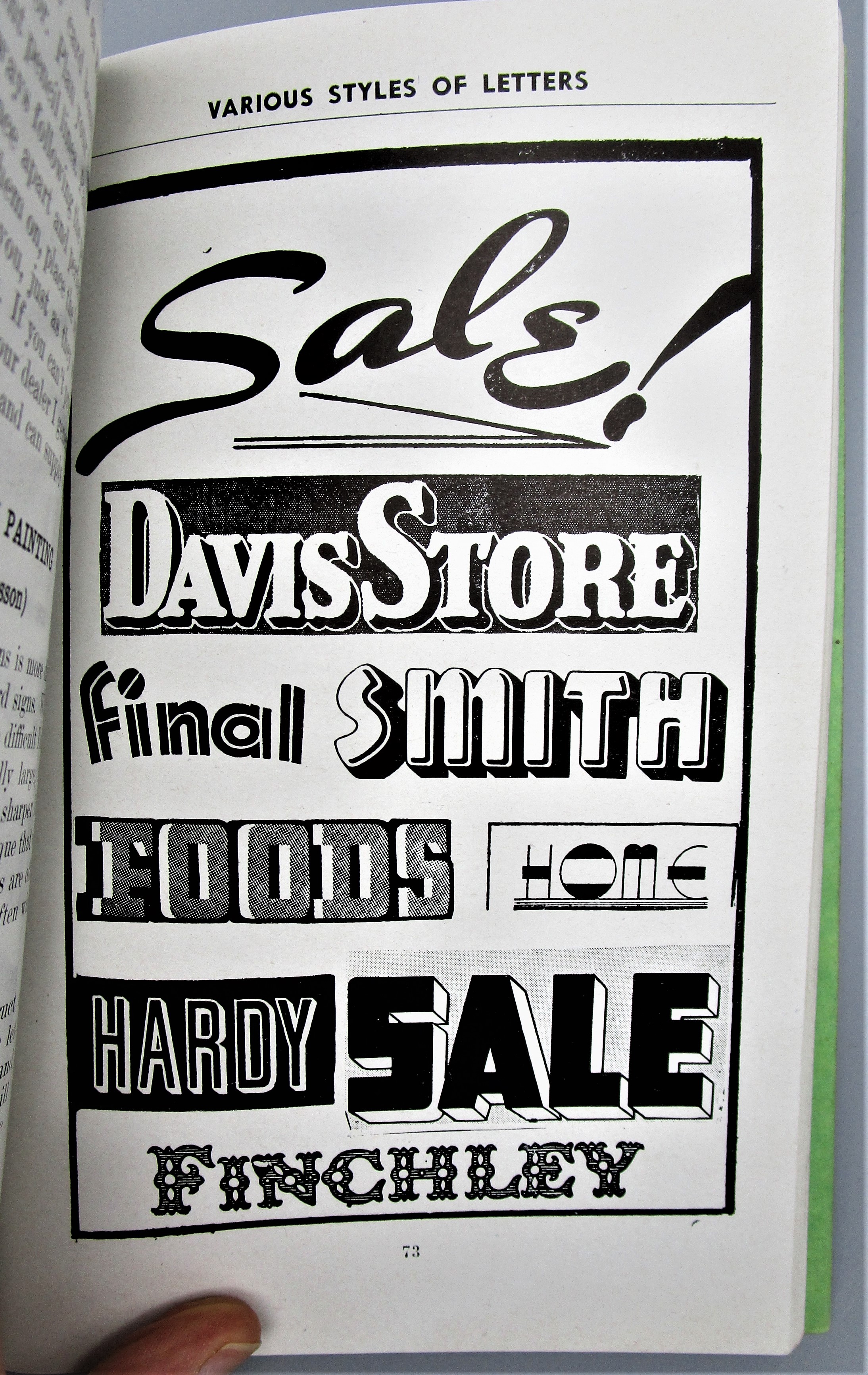 Lettering Show Card Sign Painting Panoply Books