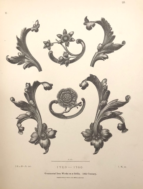 ARTISTIC WROUGHT IRON WORKS, FROM THE MIDDLE AGES AND