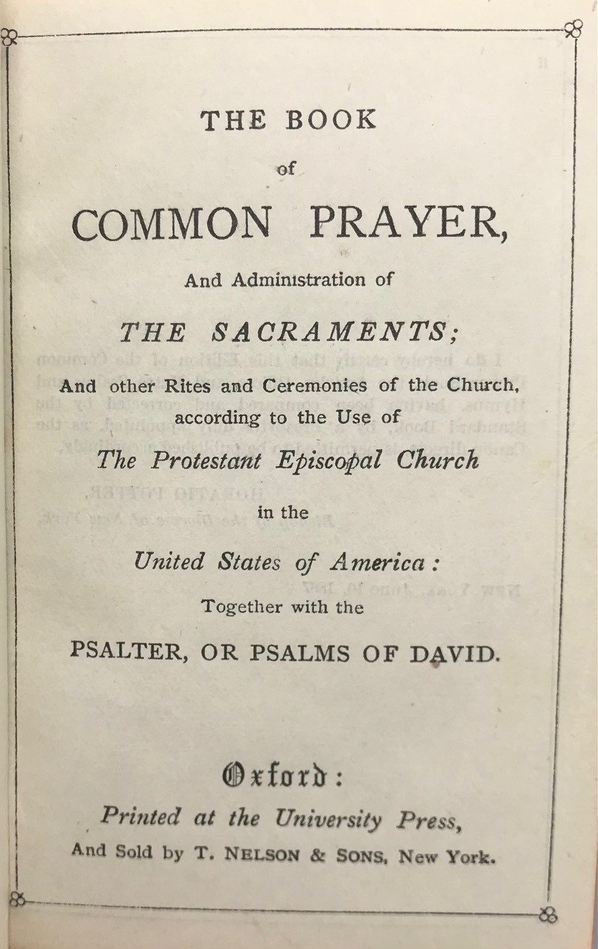 BOOK OF COMMON PRAYER & HYMNAL, Thomas Nelson and Sons - 1867