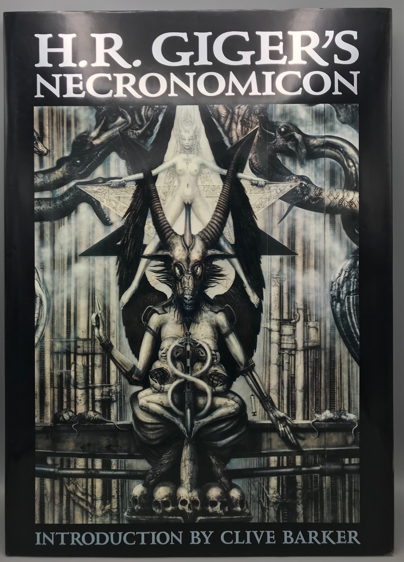 H.R. GIGER S NECRONOMICON intro. by Clive Barker 1992 2nd printing DJ