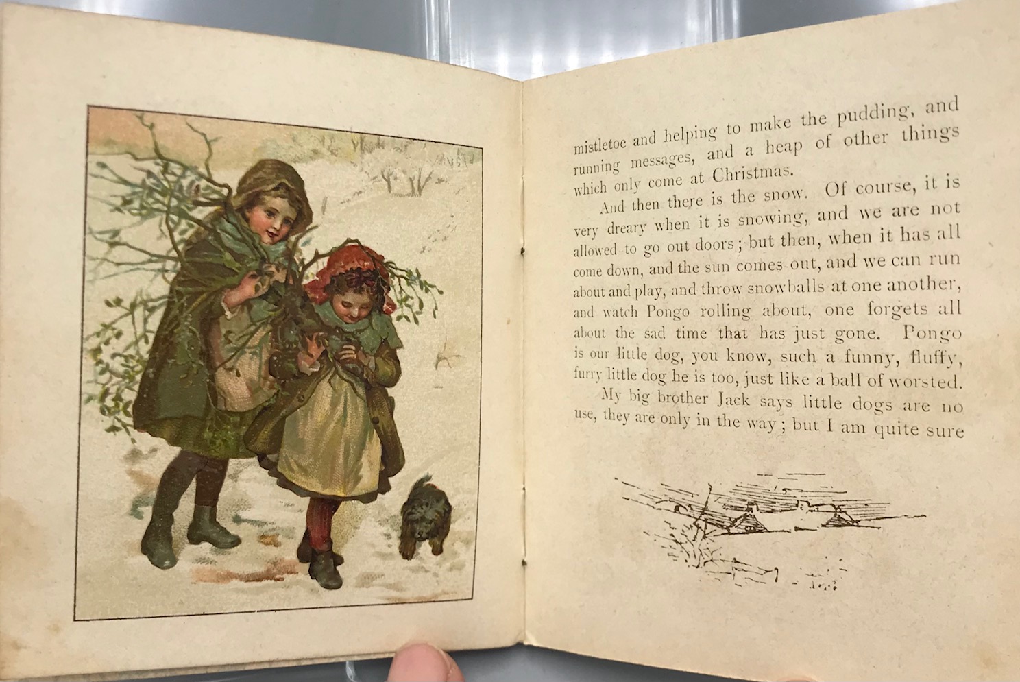 SET OF SIX MINIATURE NURSERY BOOKS, by Ernest Nister - ca. 1900