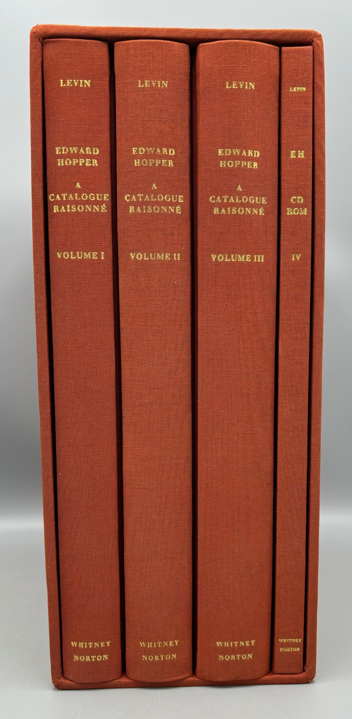EDWARD HOPPER A CATALOGUE RAISONNÉ [4 VOLS], by Gail Levin - 1995