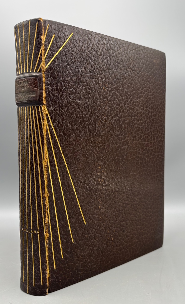 LA VIE DE BEETHOVEN, by Romain Rolland and Paul Baudier - 1927 [Ltd. Ed., Custom Binding]