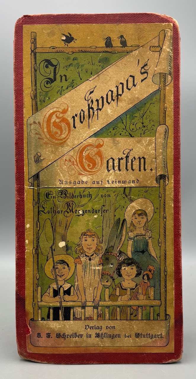 IN GROSSPAPA'S GARTEN, by Lothar Meggendorfer - ca. 1890 [Rare, illustrated]