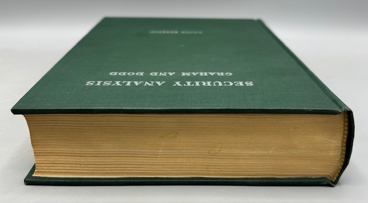 SECURITY ANALYSIS: PRINCIPLES AND TECHNIQUE, by Benjamin Graham
