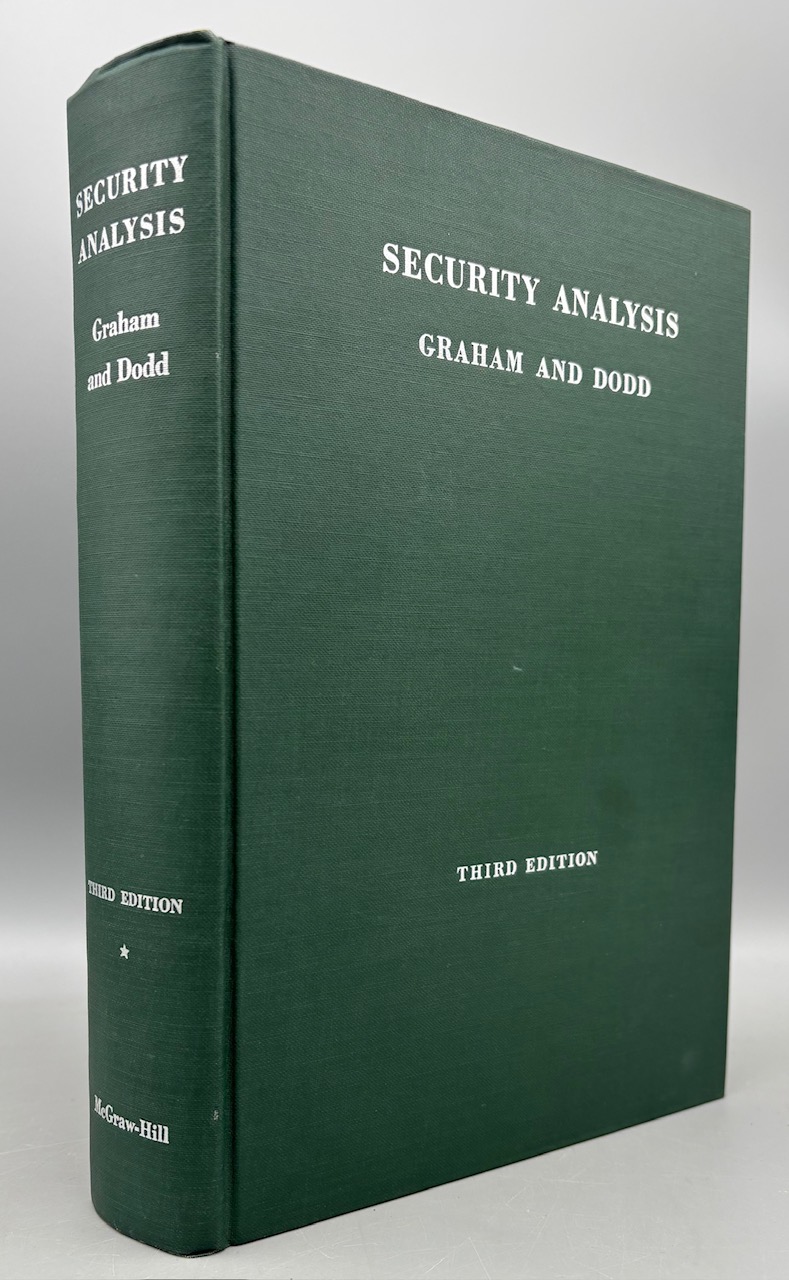 SECURITY ANALYSIS: PRINCIPLES AND TECHNIQUE, by Benjamin Graham
