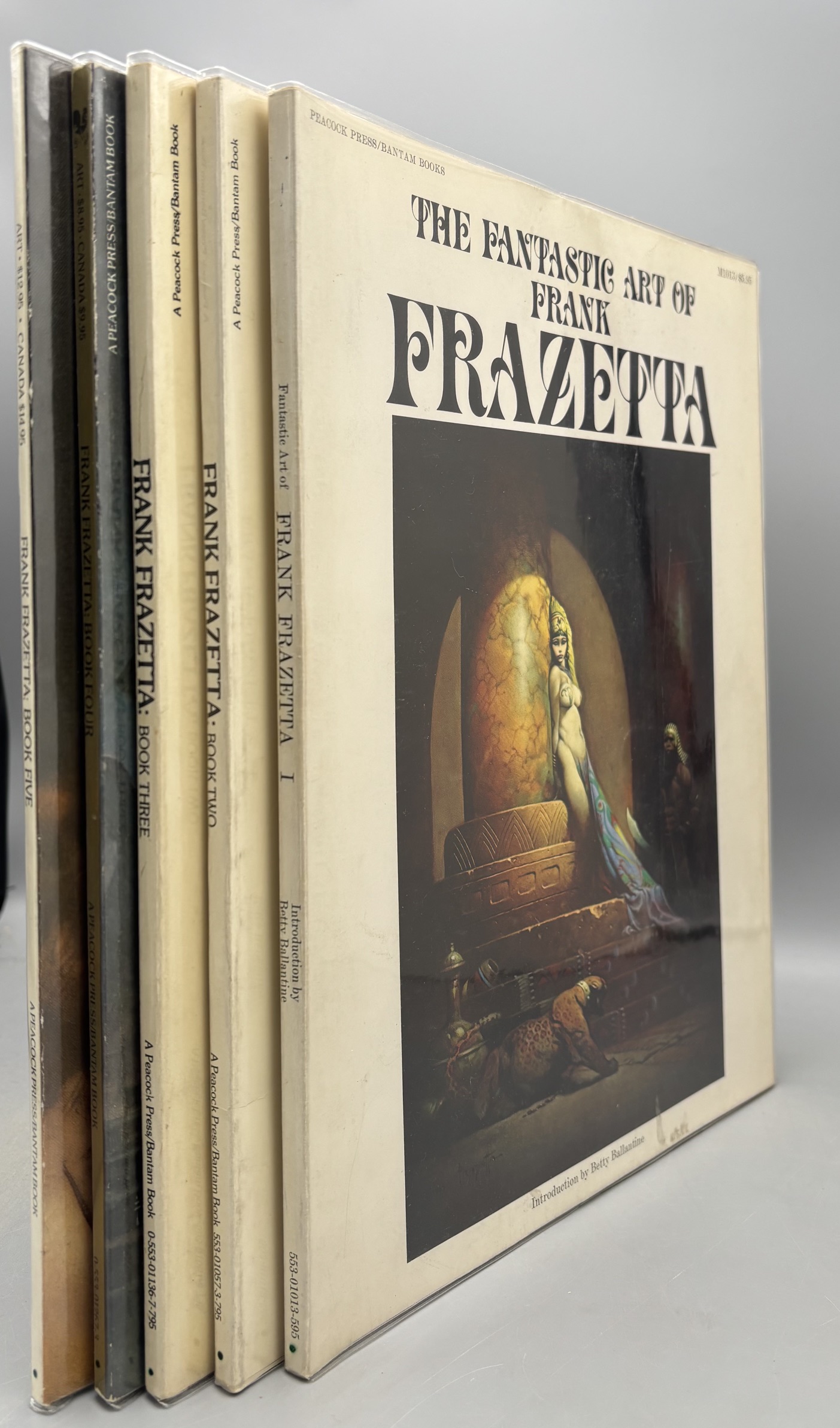 THE FANTASTIC ART OF FRANK FRAZETTA [5 VOLS], ed. Betty Ballantine