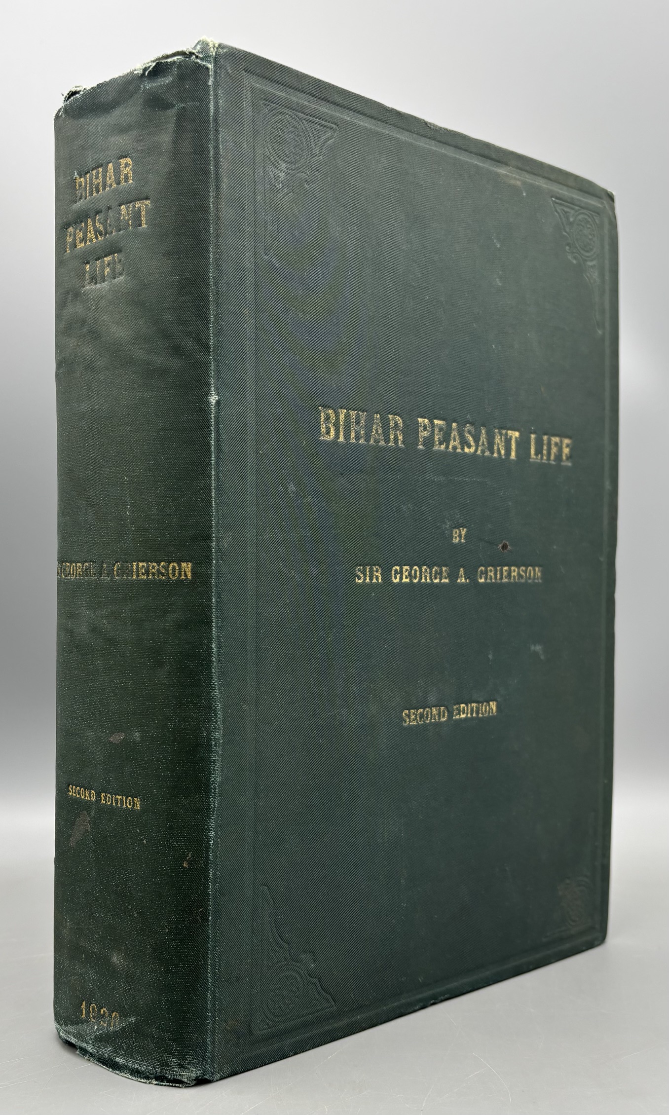 BIHAR PEASANT LIFE, by Sir George A. Grierson - 1926 [2nd Revised Ed.]