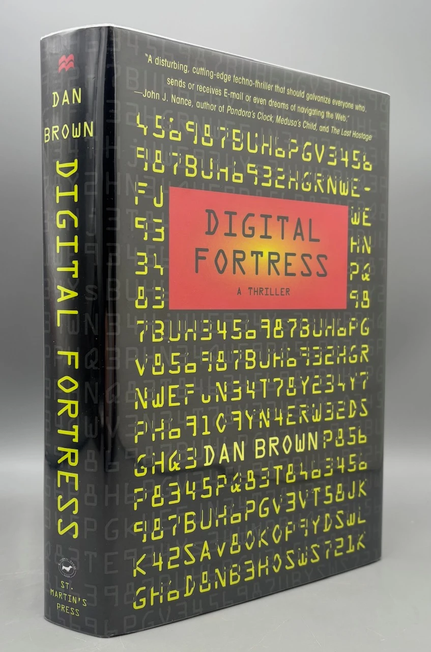 DIGITAL FORTRESS, by Dan Brown - 1998 [Signed 1st printing / DJ]