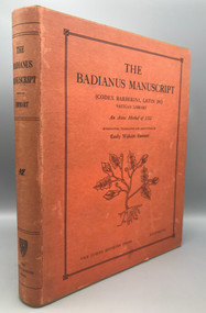 THE BADIANUS MANUSCRIPT: AN AZTEC HERBAL OF 1552, by Emily Walcott Emmartt - 1940 [Scholarly edition&91;