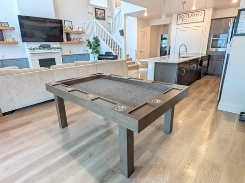 Board Game Table - Beachwood in Dark Walnut - 74"x48"