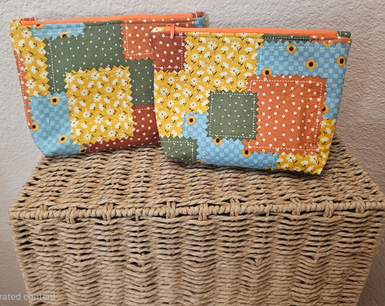 Handmade Quilted Zipper Pouch
