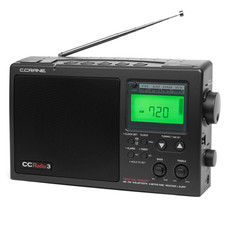 CCRadio 3 AM/FM with Bluetooth, NOAA Weather, 2-Meter Ham Band - Portable Radio (Black Mica)