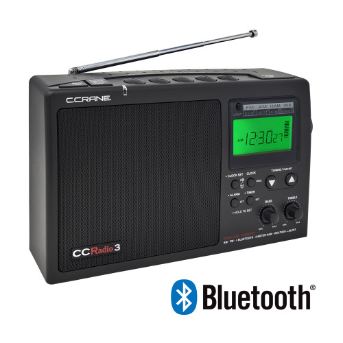 CC Radio 3 - Portable AM/FM Radio With Bluetooth & More