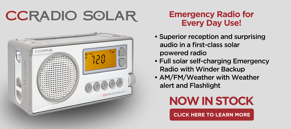 CCRadio Solar Digital AM, FM, Weather + Alert Windup Emergency Radio