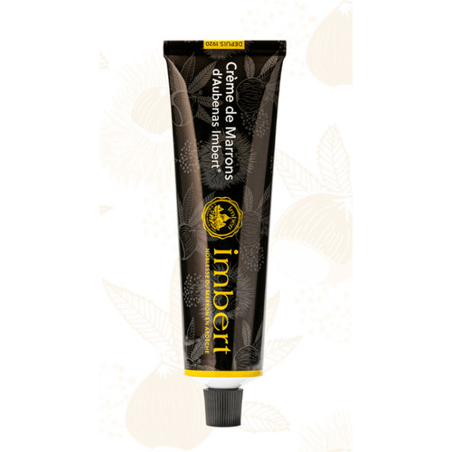 Imbert Chestnut Cream with Madagascan Bourbon Vanilla Tube Noir 80g
