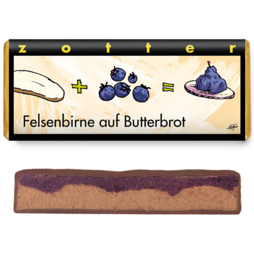 Zotter Juneberry on Buttered Bread 70g
