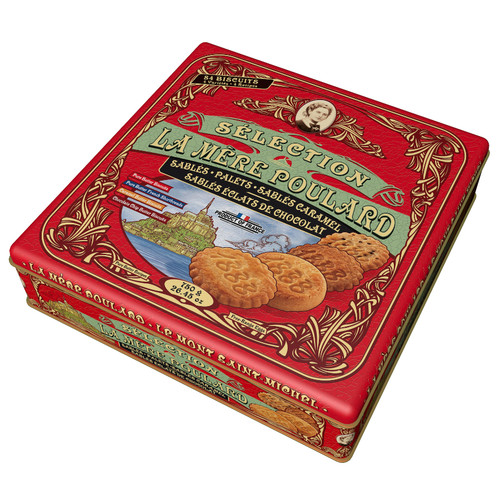 La Mere Poulard Butter Sablés & Palets Assortment Large Tin 750g