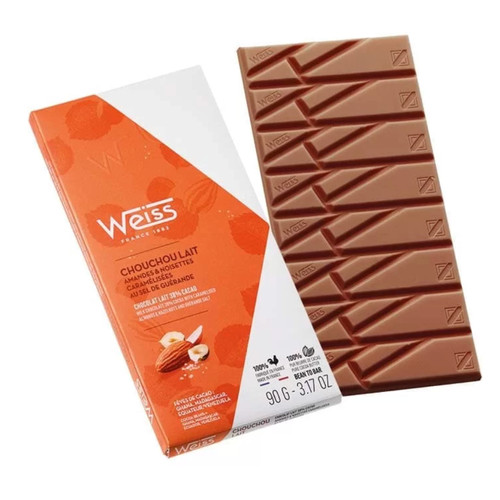 Weiss Milk Chocolate Bar Chouchou 38% 90g