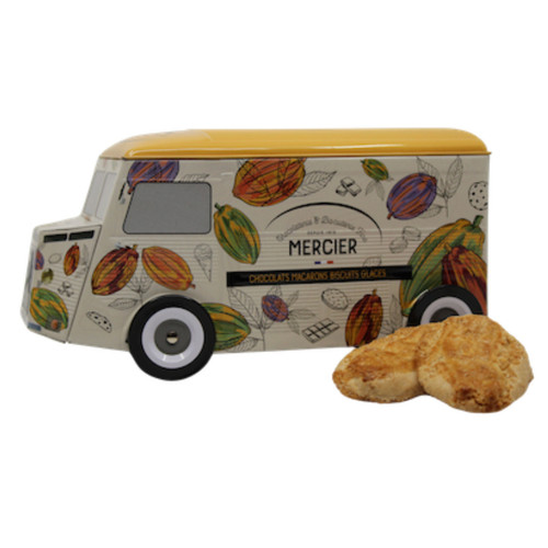 Mercier Camper Van Tin with Crunchy Croquet Biscuits 150g
