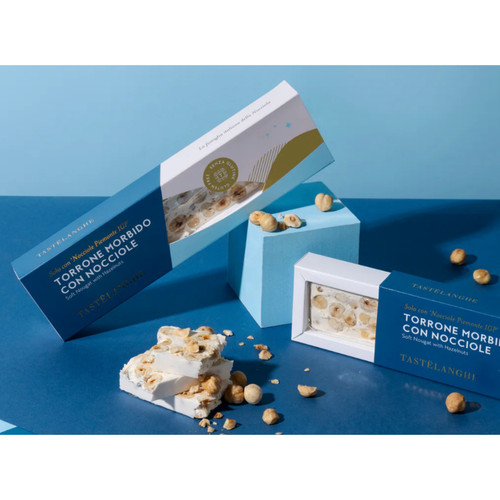 Tastelanghe Soft Torrone with 50% Piedmont PGI Hazelnut 100g