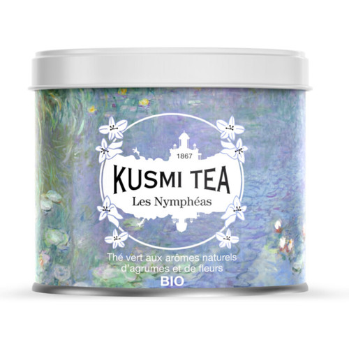 Kusmi Les Nympheas Organic Green Tea with Citrus and Flowers Tin 100g