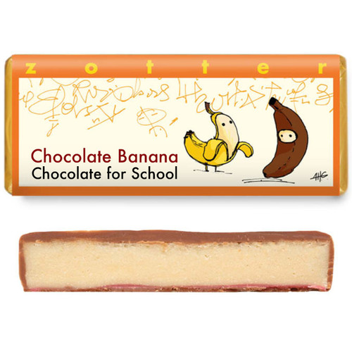 Zotter Chocolate Banana 'Chocolate for School' 70g