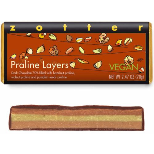 Zotter Praline Layers Vegan 70g