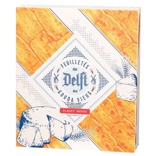 Albert Menes Delft Gouda Puff Pastry Crisps, Feuillets 150g