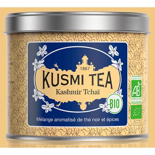 Kusmi Kashmir Tchai Organic Black Loose Tea Tin 125g