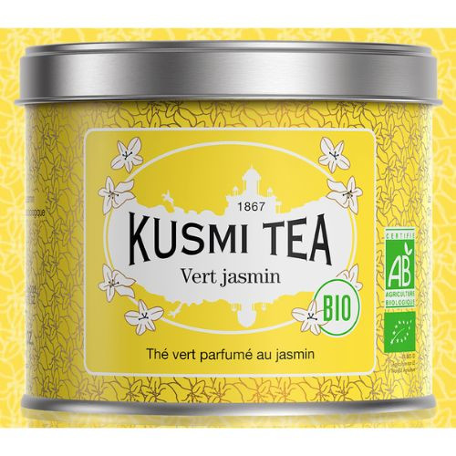 Kusmi Jasmine Organic Loose Green Tea Tin 90g