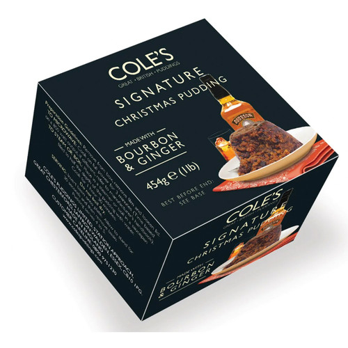 Cole's Signature Christmas Pudding  with Bourbon & Ginger 454g