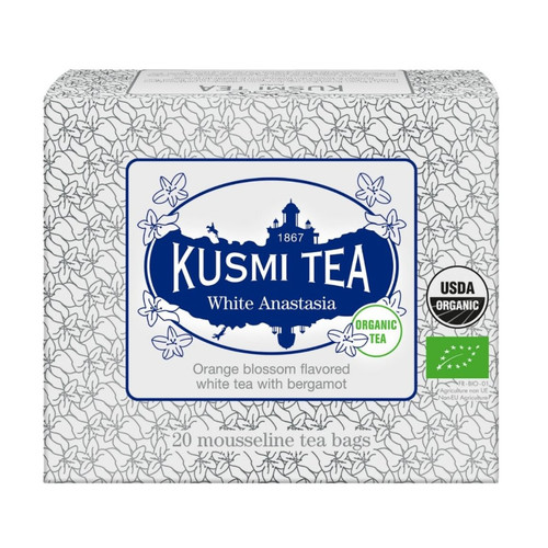 Kusmi Organic Anastasia White Tea 20 Bags 40g