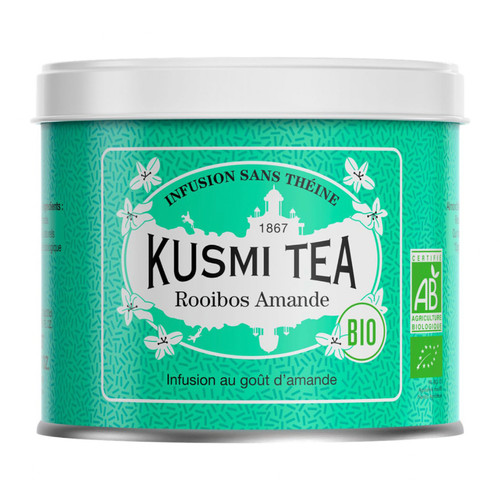 Kusmi Organic Almond Rooibos Loose Tea Tin 100g