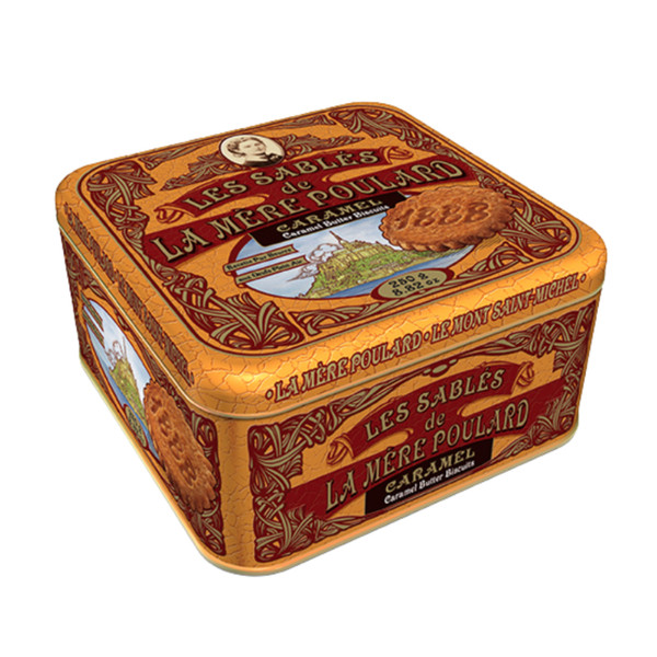 La Mere Poulard Salted Butter Caramel Sablés Tin 250g