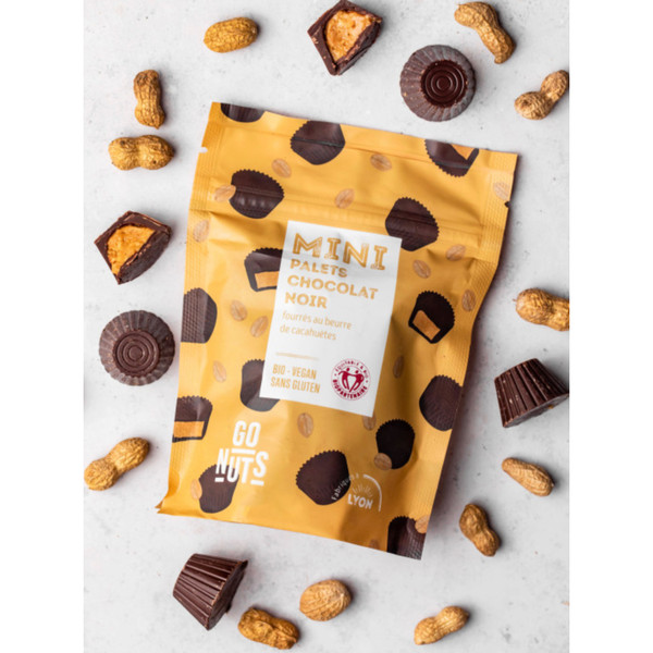 Go Nuts Mini Dark Chocolate Peanut Butter Cups Organic 120g