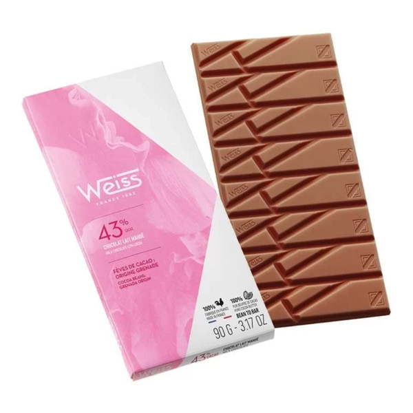 Weiss Milk Chocolate Bar Mahoe 43% 90g