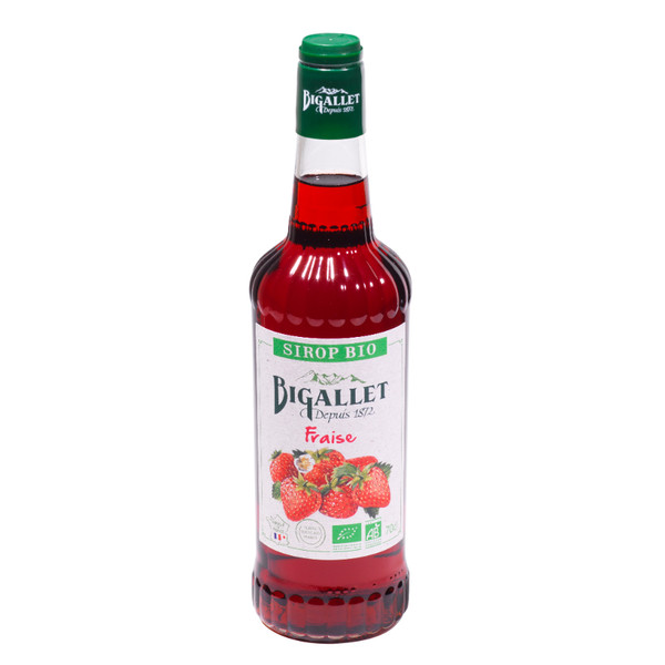 Bigallet Organic Strawberry Cordial 700ml