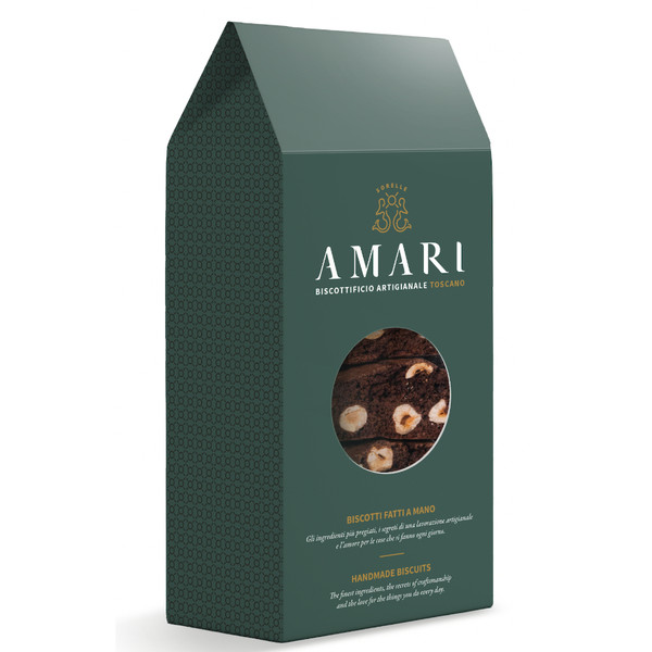 Amari Cocoa Cantuccini Golosi with Hazelnuts 200g
