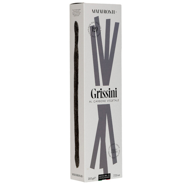 Malafronte Hand-Rolled Grissini with Charcoal 200g