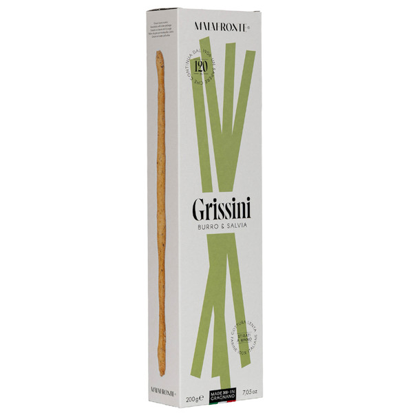 Malafronte Hand-Rolled Grissini with Butter and Sage 200g