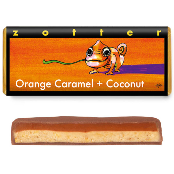 Zotter Orange Caramel + Coconut 70g