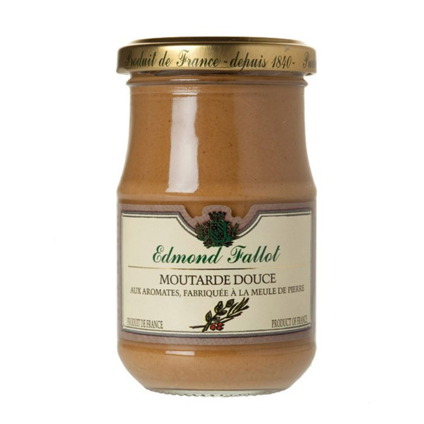 Edmond Fallot Sweet Brown Mustard with Herbs & Spices 210g