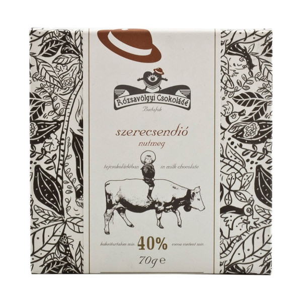 Rózsavölgyi Nutmeg in Milk Chocolate 40% 70g