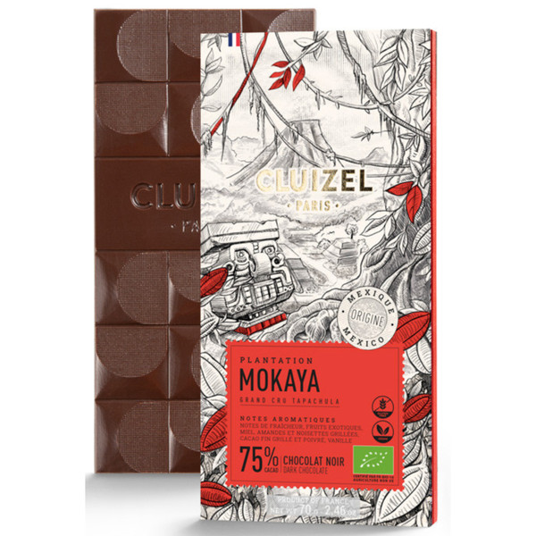 Cluizel Plantation Mokaya Dark 75% Organic 70g