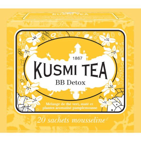 Kusmi BB Detox 20 Mate Green Tea Bags Box 44g