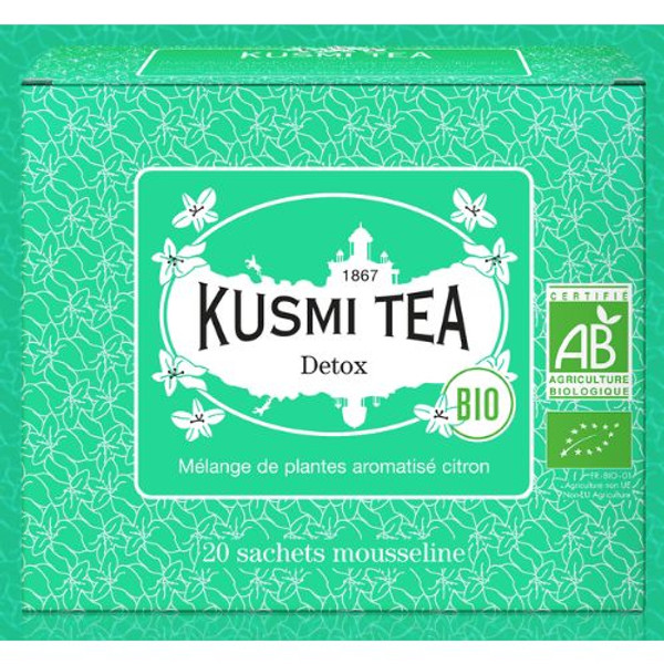 Kusmi Detox 20 Maté Green Tea Bags Box 44g