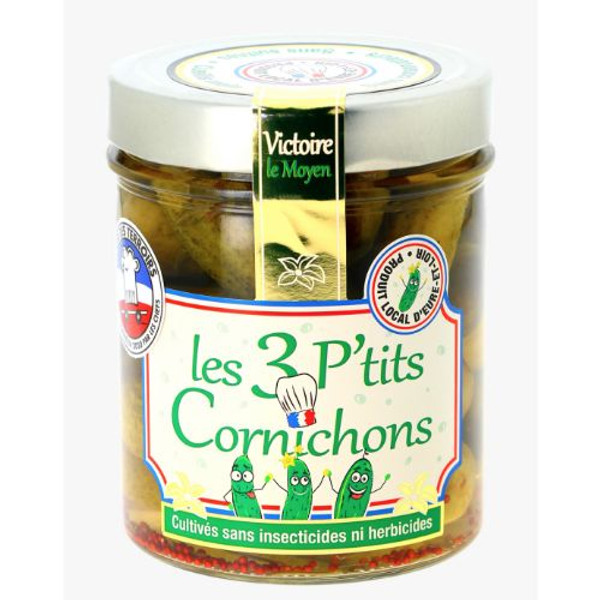 Les 3 PC Cornichons Medium Victoire 430g