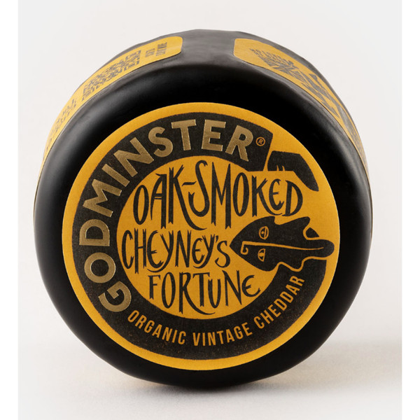 Godminster* Oak-Smoked Vintage Cheddar Round Cheyney’s Fortune 200g